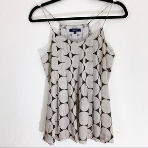Madewell Sleeveless Gray Dot Top Size 2